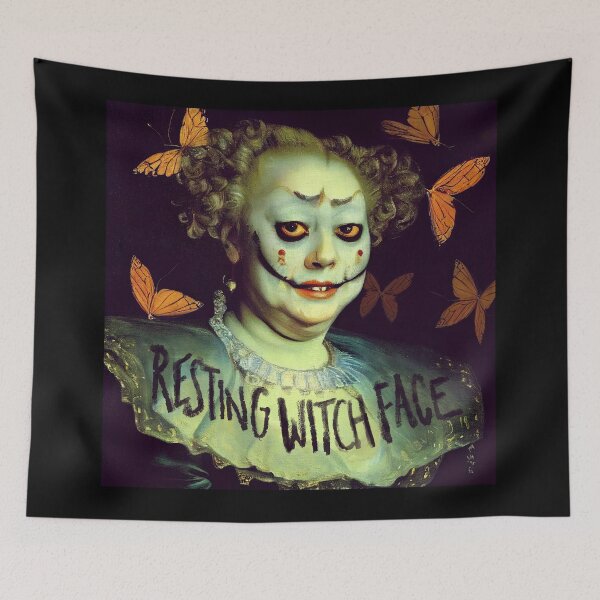 Item preview, Resting Witch Face - Funny Halloween designed and sold by Mental Synthetics.