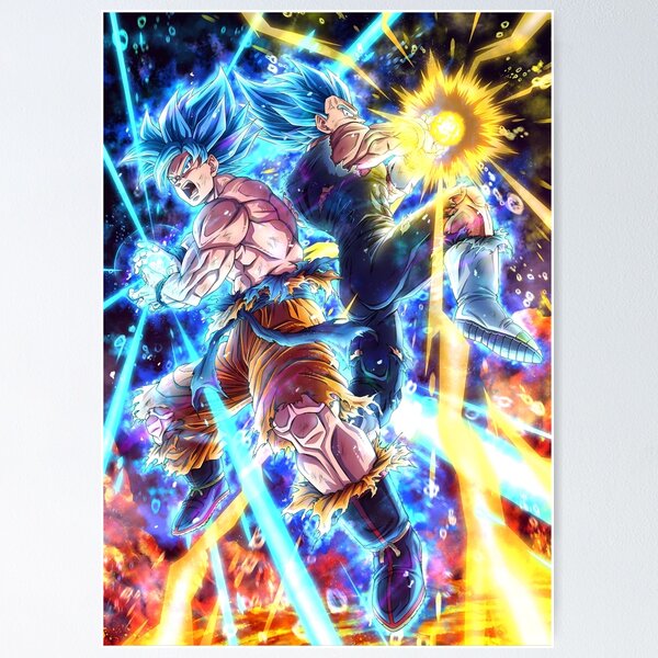 Goku Ultra Insinct 'Drip' Poster | Framed Art | Hip Hop Swag | DBZ | NEW |  USA