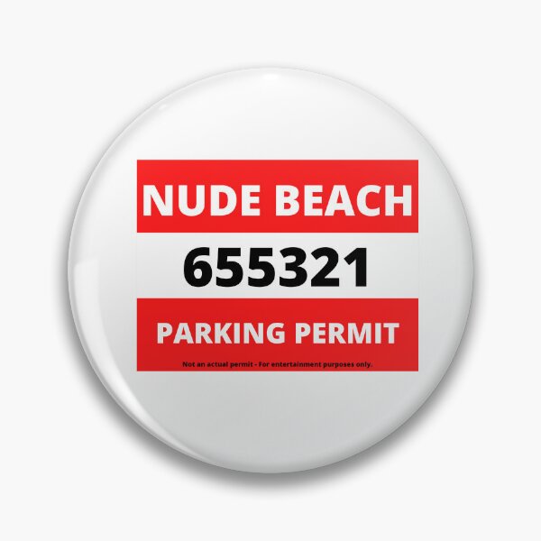 Artikelvorschau, Neuheit FKK-Strand-Parkerlaubnis entworfen und verkauft von SunCoastTees.