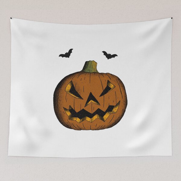 Aperçu de l'œuvre halloween scary pumpkin head créée et vendue par SilverOrGold.