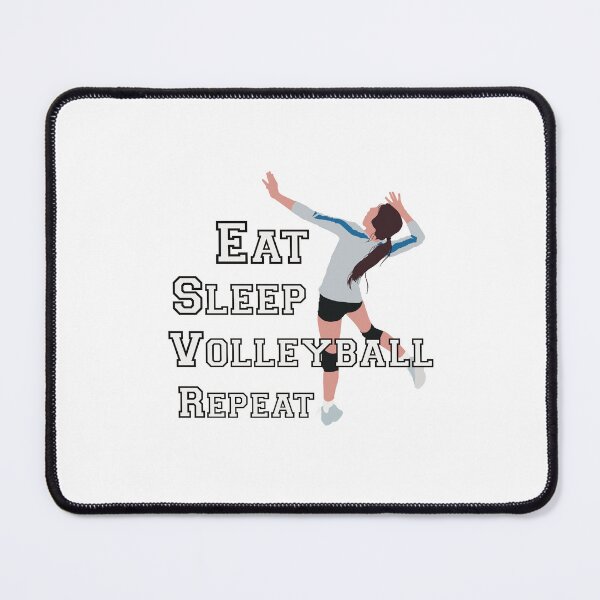 Item preview, Eat Sleep Volleyball Repeat - Volleyball player about to hit the ball designed and sold by I Am Skye With An E.