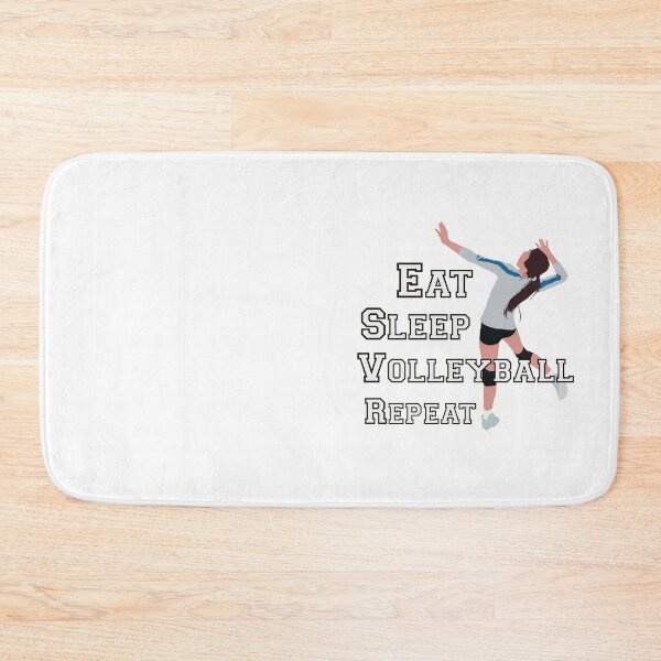 Item preview, Eat Sleep Volleyball Repeat - Volleyball player about to hit the ball designed and sold by I Am Skye With An E.