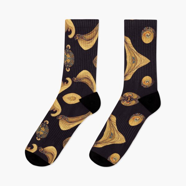 Item preview, Black and Gold Floral Motif designed and sold by MysticAlgorithm.
