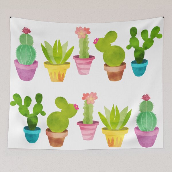 Item preview, Cactus In Colorful Pots designed and sold by BunnyThePainter.