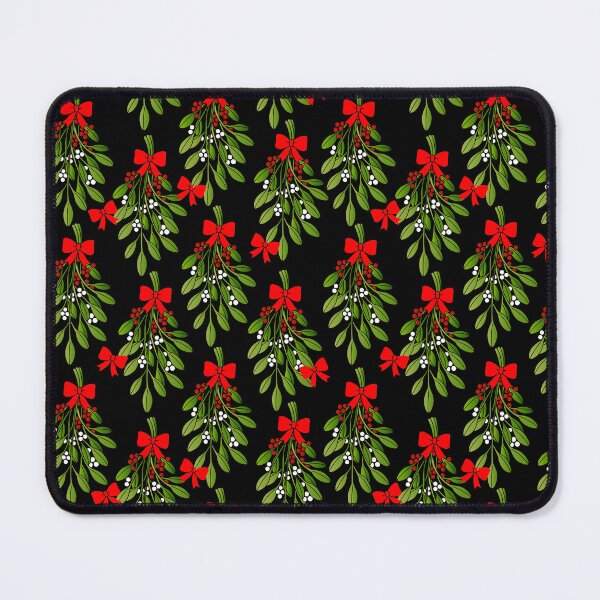 Item preview, black christmas mistletoe merry xmas designed and sold by Gossip Rag.