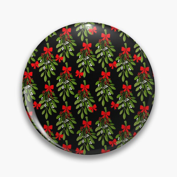 Item preview, black christmas mistletoe merry xmas designed and sold by Gossip Rag.