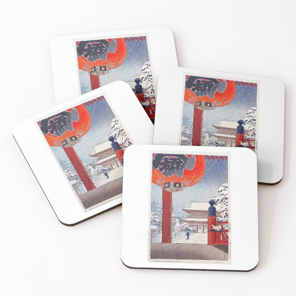 Item preview, A Winter Day at The Temple Asakusa by Tsuchiya Koitsu designed and sold by TeeARTHY.