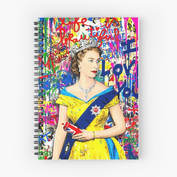 Artikelvorschau, Kunst-Graffiti-Stil der Königin Elizabeth II entworfen und verkauft von SharpWallArts.