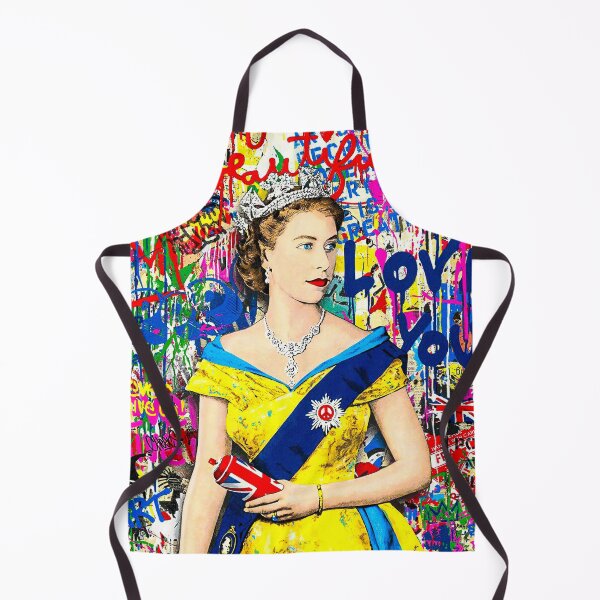 Artikelvorschau, Kunst-Graffiti-Stil der Königin Elizabeth II entworfen und verkauft von SharpWallArts.