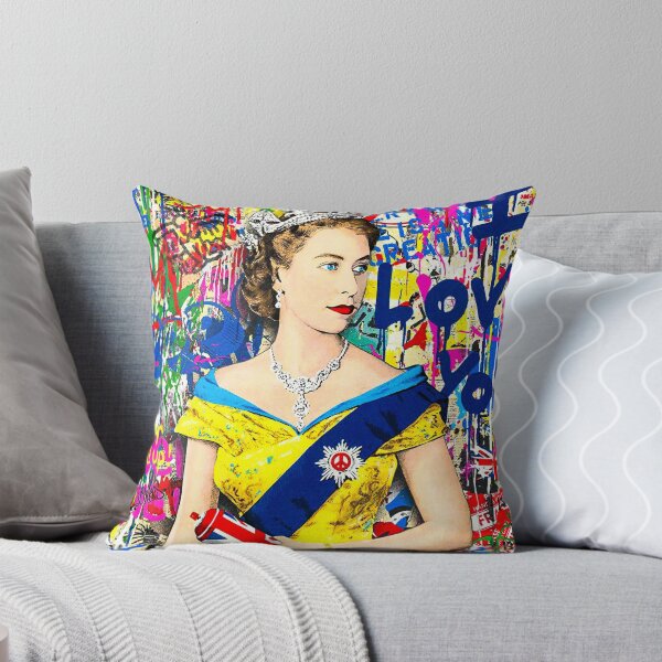 Item preview, Queen Elizabeth II Art Graffiti Style designed and sold by SharpWallArts.