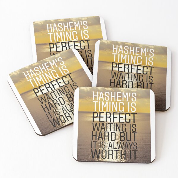 Item preview, Hashem's Timing Is Perfect, Waiting Is Hard But Always Worth It designed and sold by Stories To Inspire - Motivational Jewish Quotes.