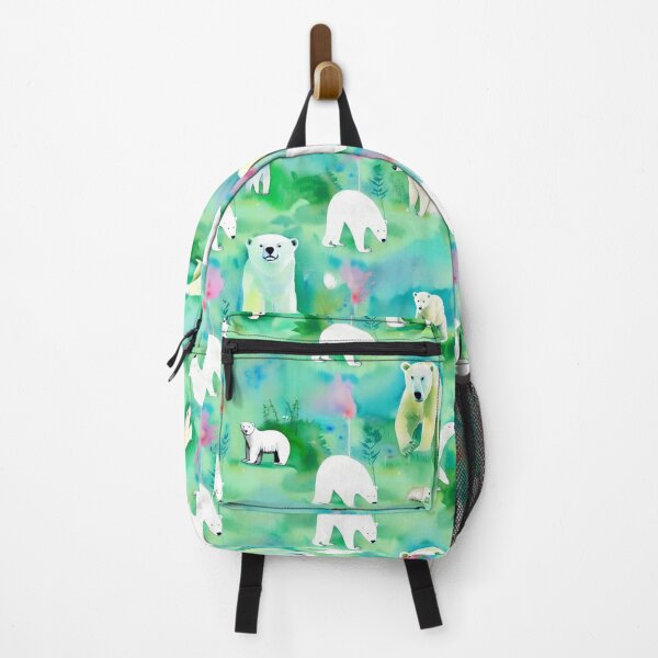 Item preview, Polar bears in a meadow designed and sold by PinterPattern.