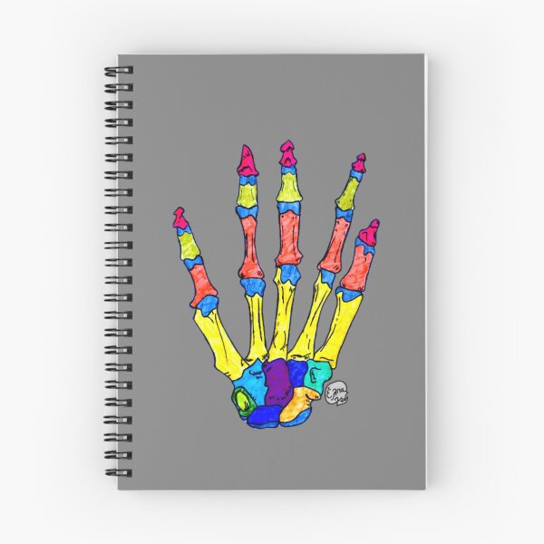 Item preview, Bones of the Hand (Neon Colours) designed and sold by Arte Del Cuerpo Humano.