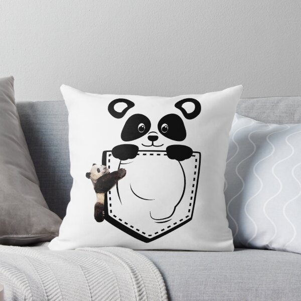 Item preview, Cute Panda In A Pocket and Hanging Panda designed and sold by adoredigitals.