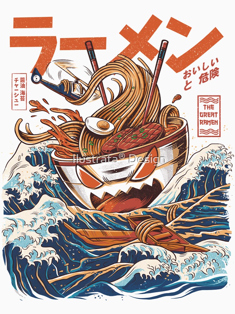 The Great Ramen off Kanagawa by ilustrata