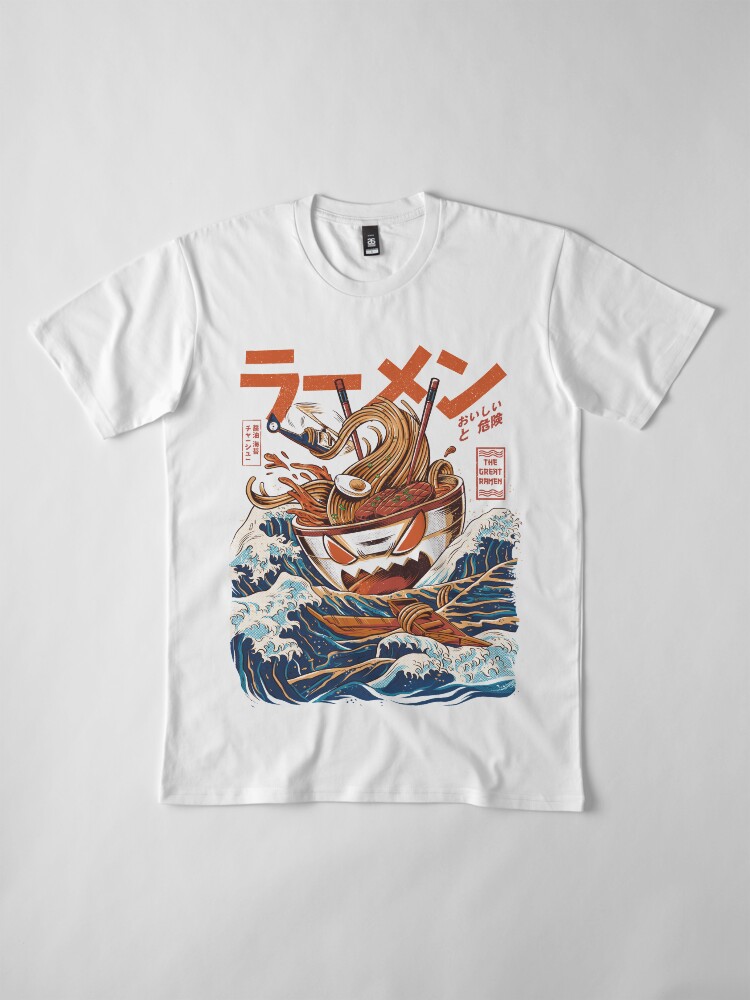 Alternate view of The Great Ramen off Kanagawa Premium T-Shirt