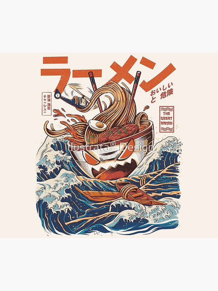 The Great Ramen off Kanagawa by ilustrata