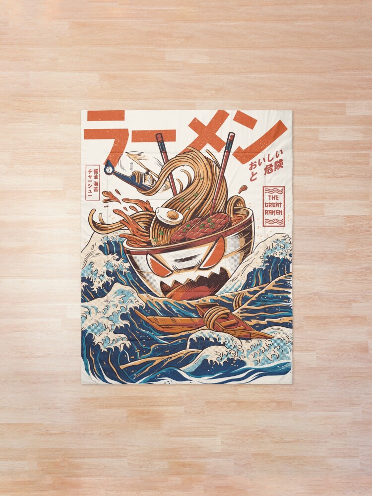 Alternate view of The Great Ramen off Kanagawa Comforter