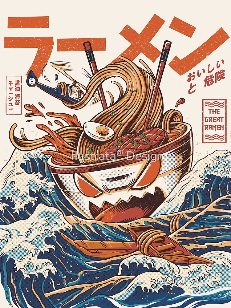 The Great Ramen off Kanagawa by ilustrata