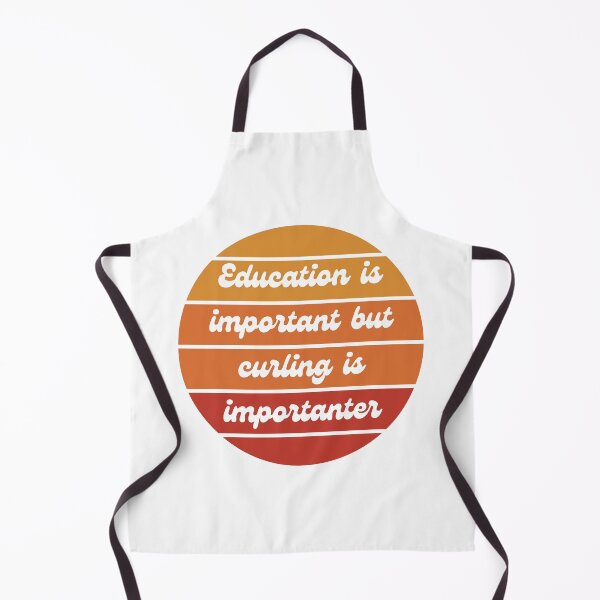 Item preview, Education is important but curling is importanter designed and sold by CakmakShop.