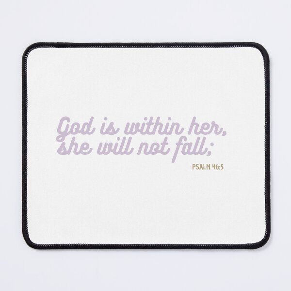 Item preview, Christian Quote - Bible Verse - God is within her she will not fall - Psalm 46 designed and sold by MyArt23.