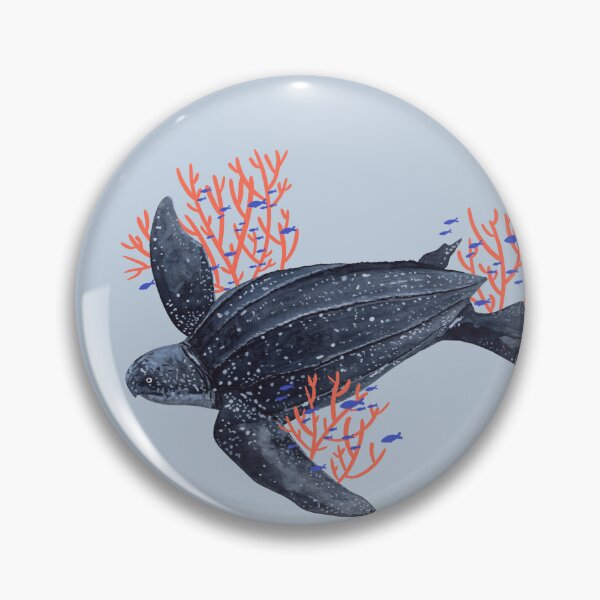 Item preview, LEATHERBACK TURTLE WITH CORALS designed and sold by BEATRIZ ABAITUA.