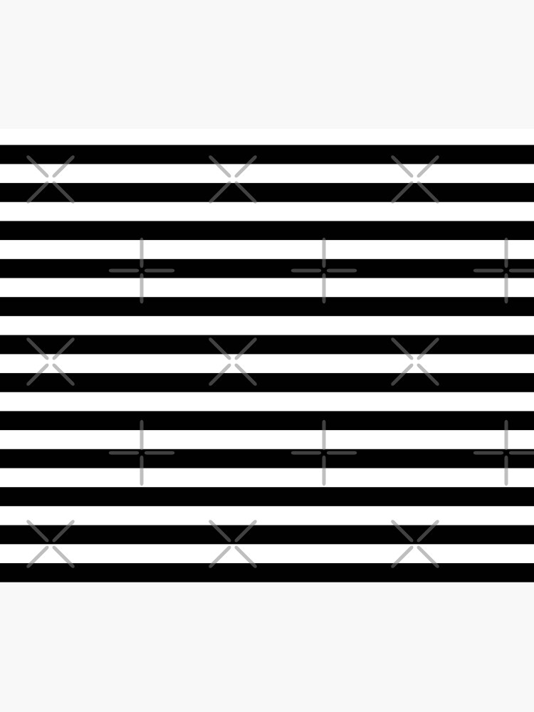 Black and White Big Stripe by MyArt23