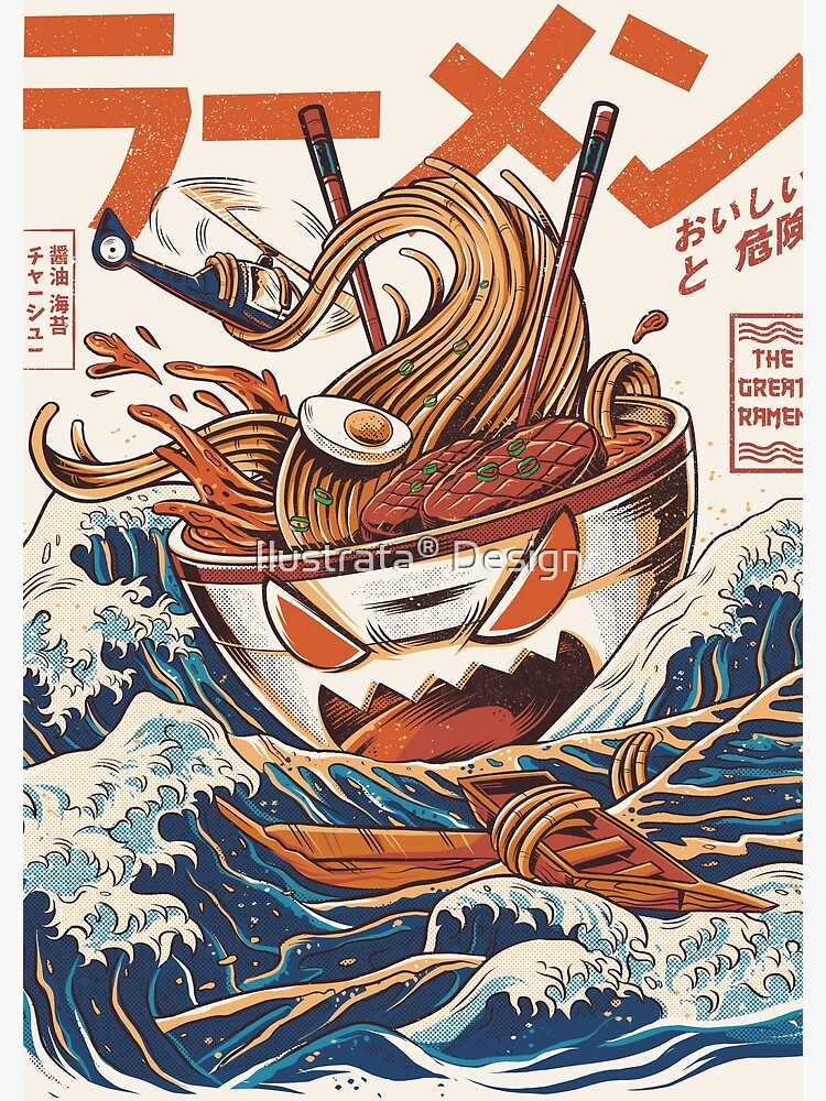 The Great Ramen off Kanagawa by ilustrata
