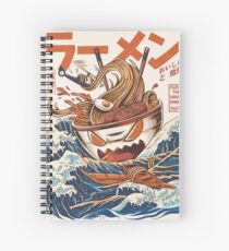 The Great Ramen off Kanagawa Spiral Notebook