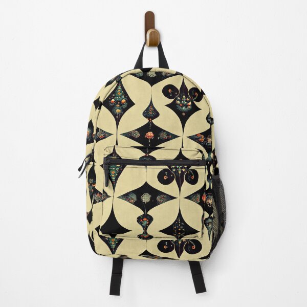 Item preview, Black Diamond with Pink and Blue Floral Motif designed and sold by MysticAlgorithm.