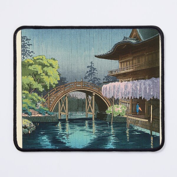 Item preview, Wisteria and Half Moon Bridge at Kameido , Tsuchiya Koitsu designed and sold by TeeARTHY.