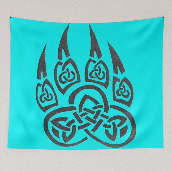 Item preview, Berzerker Bear Norse Knoted Paw Print designed and sold by jakersvelmax.