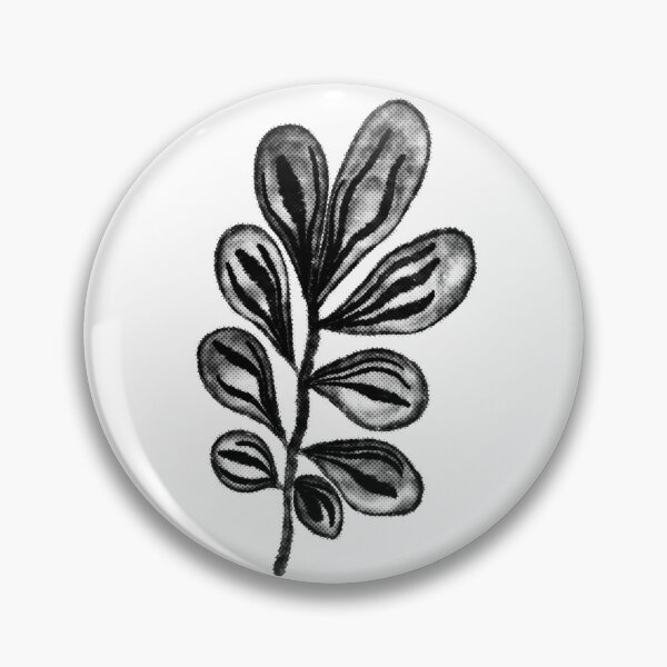Item preview, Abstract  monochrome leaf pattern  designed and sold by LynseysArtShop.