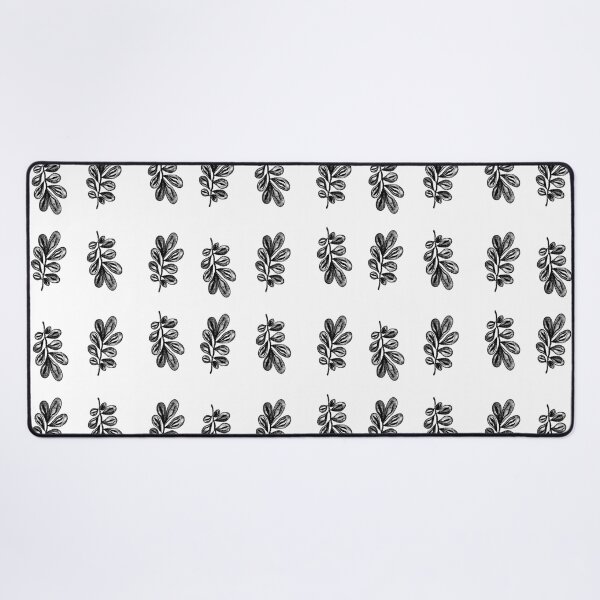 Item preview, Abstract monochrome leaf pattern designed and sold by LynseysArtShop.
