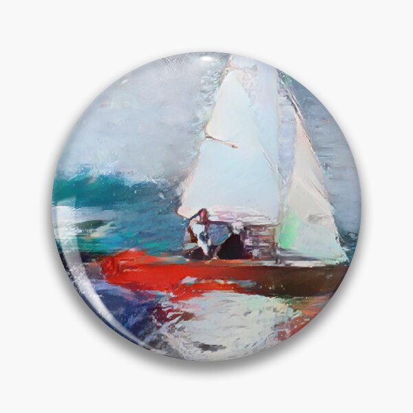 Item preview, AI Two Sailboats Race the Regatta designed and sold by LymphomaLass.