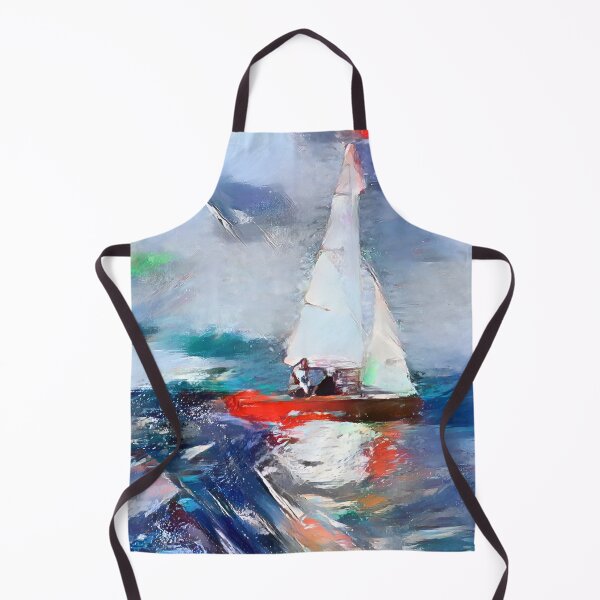 Item preview, AI Two Sailboats Race the Regatta designed and sold by LymphomaLass.