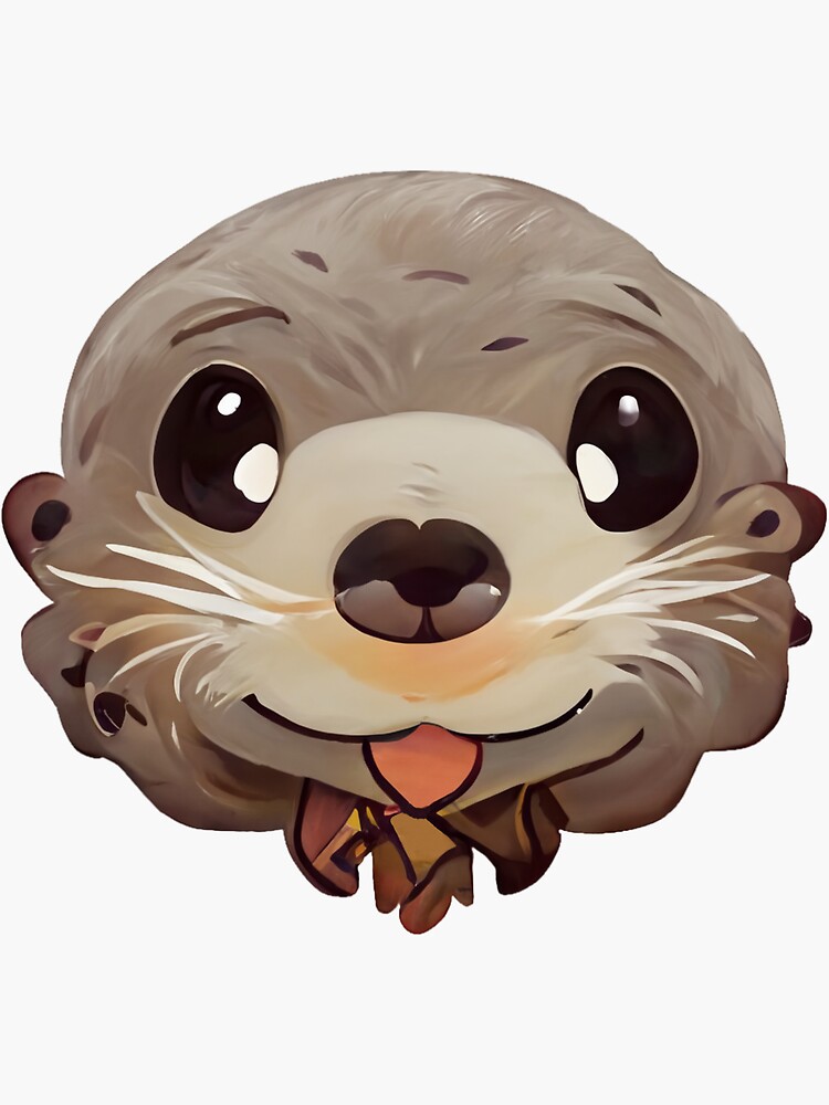 The Playful Otter: Sticker By Number