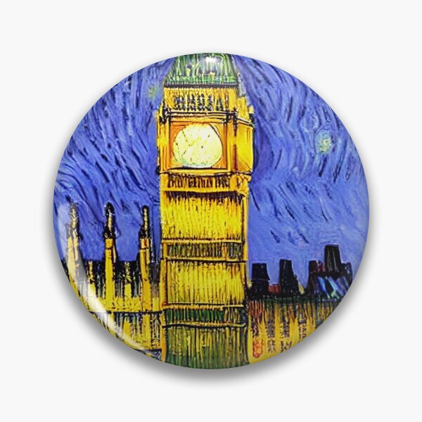 Item preview, The Big Ben inspired by Vincent van Gogh  designed and sold by CometArtAI.