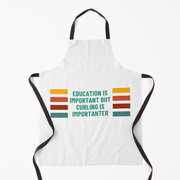Item preview, Education is important but curling is importanter designed and sold by CakmakShop.