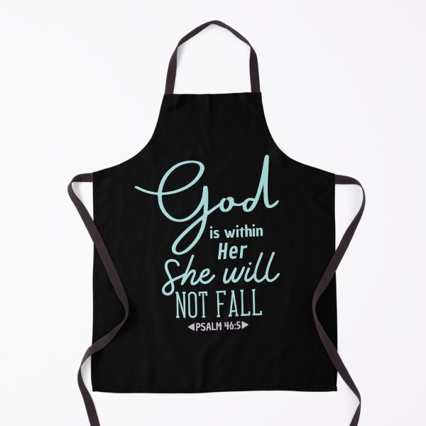 Item preview, Christian Quote - Bible Verse - God is within her she will not fall - Psalm 46 - Green designed and sold by MyArt23.