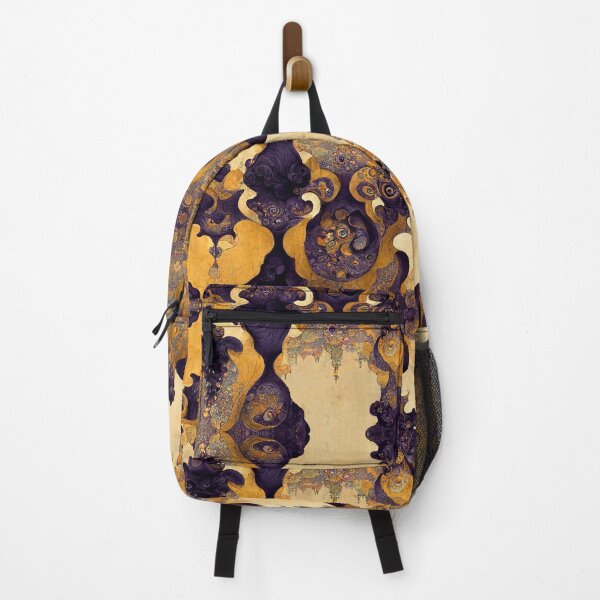 Item preview, Violet Fractal Swirl melting into Yellow Rust Amber Landscape designed and sold by MysticAlgorithm.
