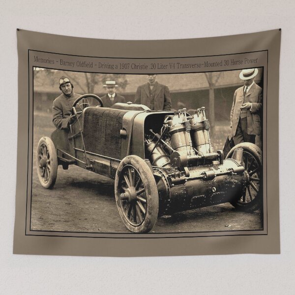 Item preview, BARNEY OLDFIELD : Vintage Auto Racing Advertising Print designed and sold by posterbobs.