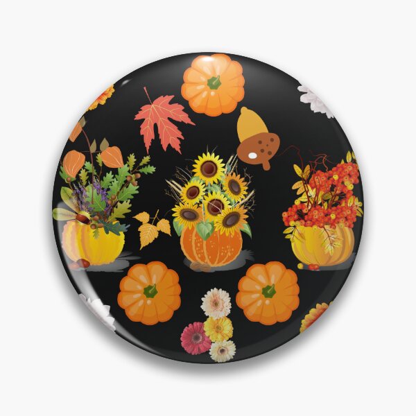 Item preview, Autumn Floral Halloween Pumpkins designed and sold by adoredigitals.