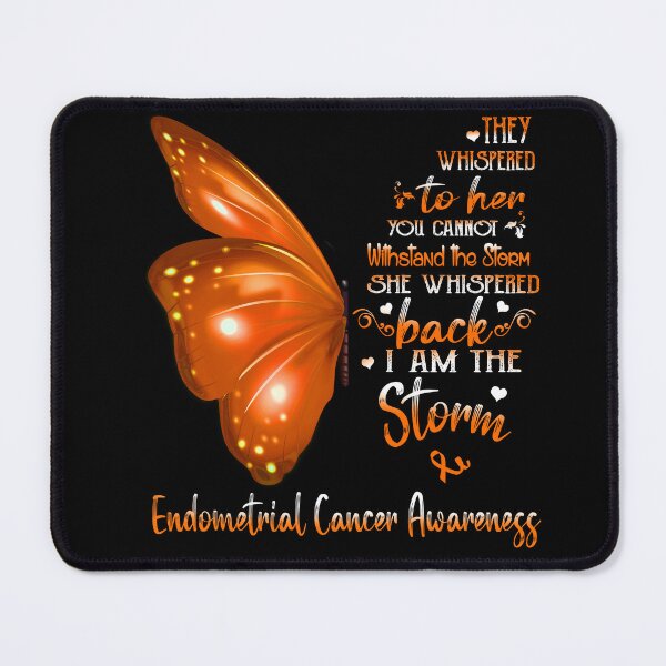 Item preview, She Whispered Back I Am The Storm Endometrial Cancer Awareness Butterfly designed and sold by frechettee.