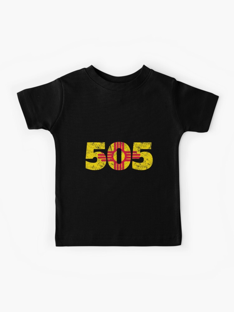 505 New Mexico Zia Vintage Distressed | Kids T-Shirt