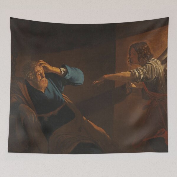 Item preview, The Liberation of Saint Peter | Circle of Gerrit van Honthorst | 17th Century Renaissance Gospel Biblical Art designed and sold by CJET.