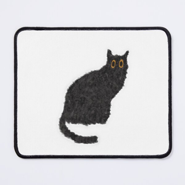 Item preview, Spooky Cute Black Cat w/ Big Eyes designed and sold by athenasartistry.