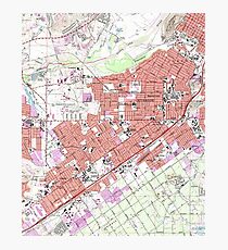 Vintage Map of Riverside California (1967) Photographic Print