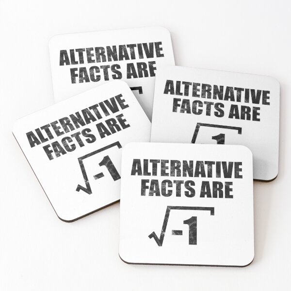 Item preview, Alternative Facts Are Square Root of Minus 1 (black distressed) designed and sold by siggyspatsky.