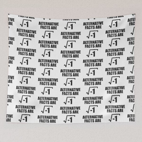 Item preview, Alternative Facts Are Square Root of Minus 1 (black distressed) designed and sold by siggyspatsky.